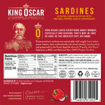 King Oscar, Сардины в оливковом масле первого отжима с красным болгарским перцем, чесноком, розмарином и острым чили, 106 г (3,75 унции)