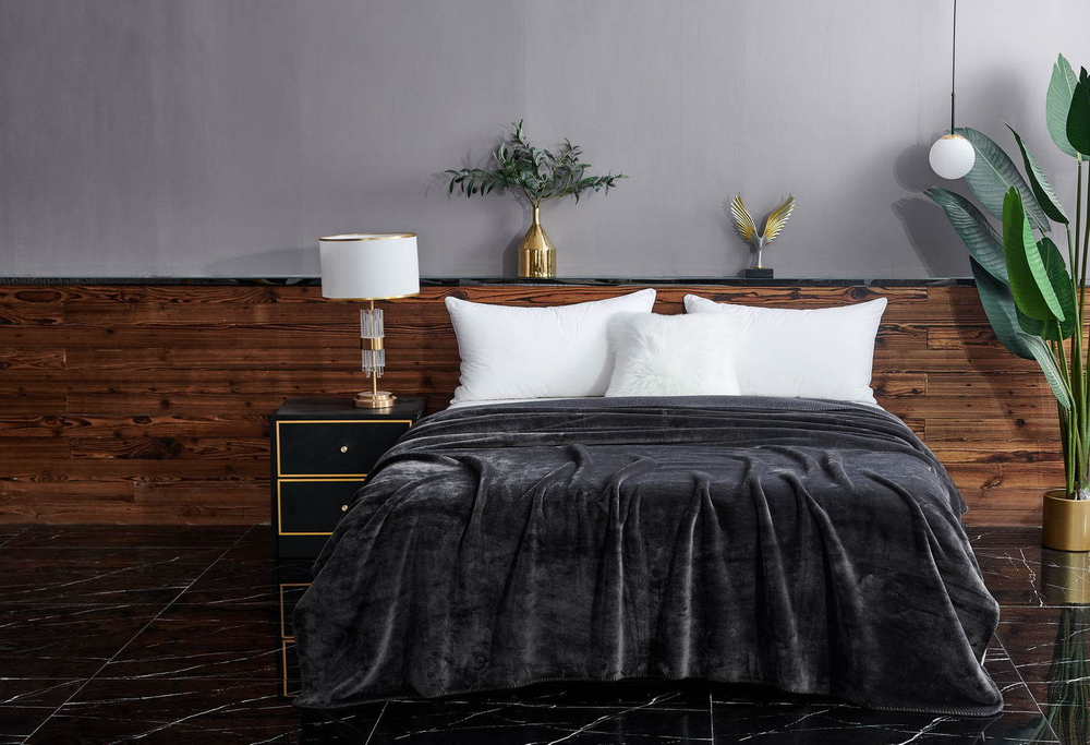 Покрывало 160х220 Sofi De MarkO София антрацит