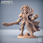 Вампир Человек Некромант Лорд миниатюра для dnd, днд, pathfinder, фентези, Настольная игра, НРИ, Варгейм, РПГ