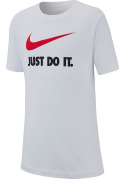 Футболка для мальчика теннисная Nike B NSW Tee Just Do It Swoosh - белый
