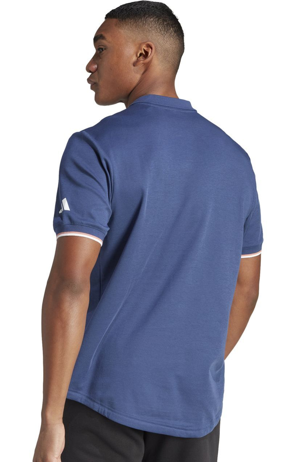 Мужское теннисное поло Adidas Clubhouse Classic Premium Tennis Premium Polo - небесный