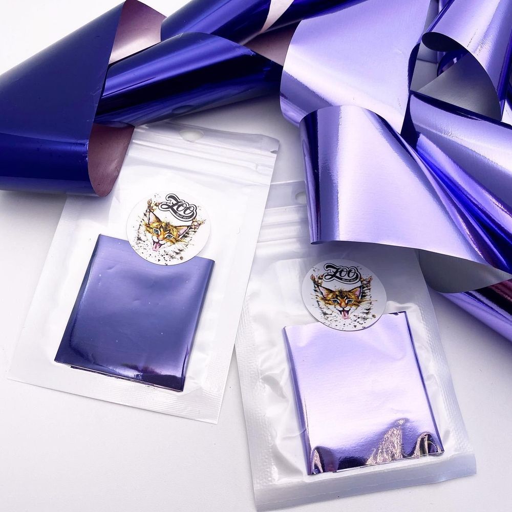 1426 Фольга переводная 4*50 см глянцевая баклажан