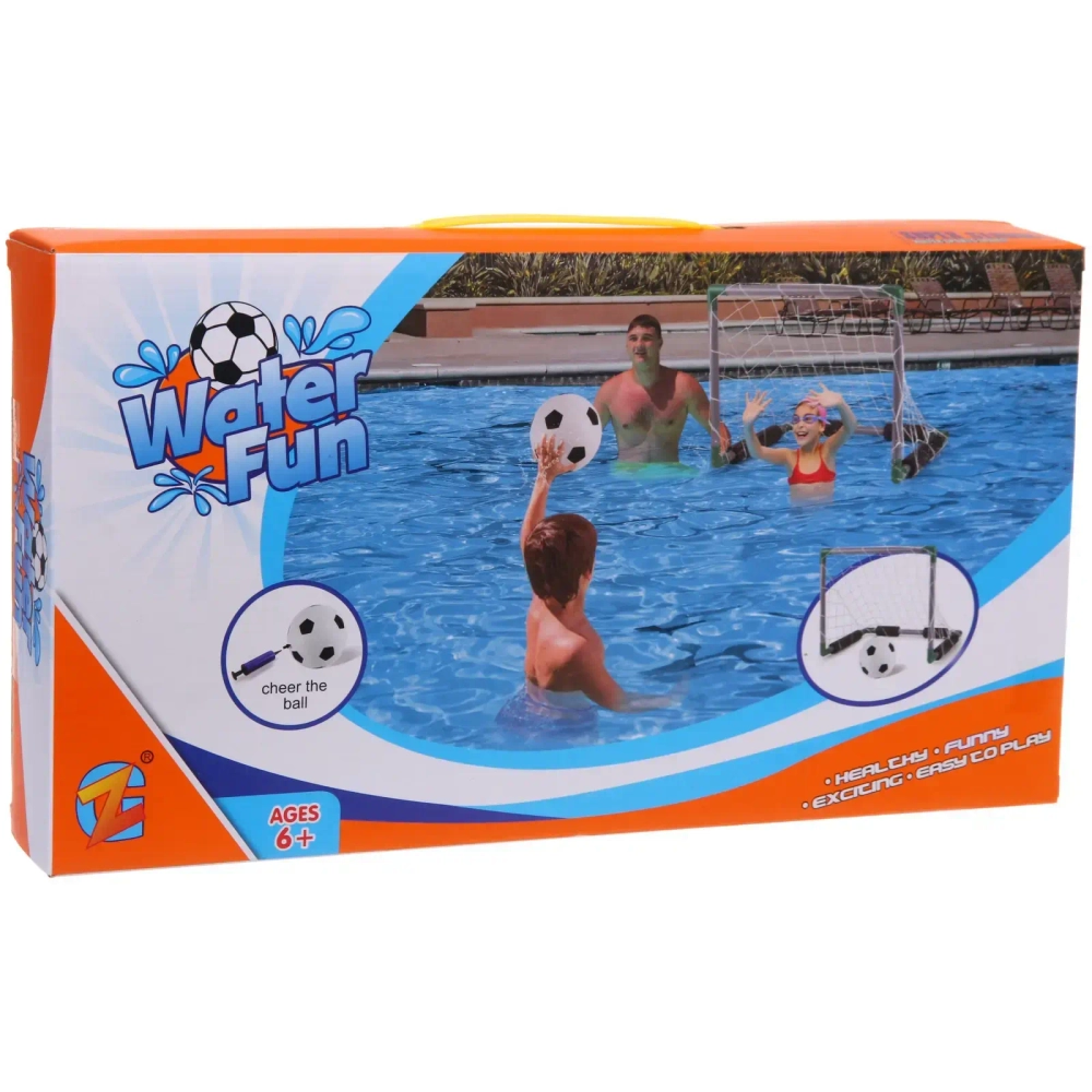 Набор игровой для бассейна ZG270-262: ворота 47*36,5*36,5 см, мяч 14 см, насос