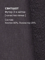 Костюм для мальчика серый, свитшот и брюки