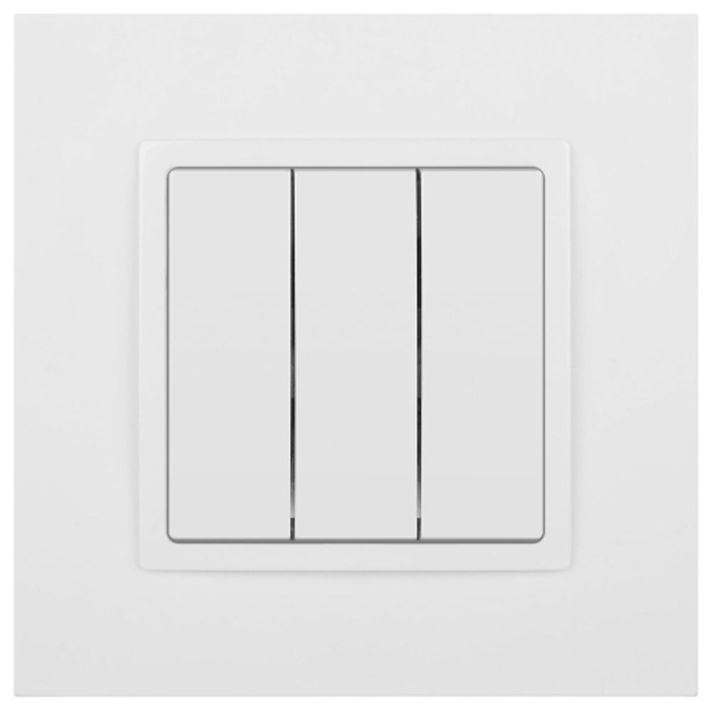 Выключатель ЭРА Elegance 14-1107-01 тройной 10АХ-250В IP20 белый