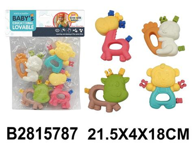 Набор погремушек 4шт, пакет 26-8