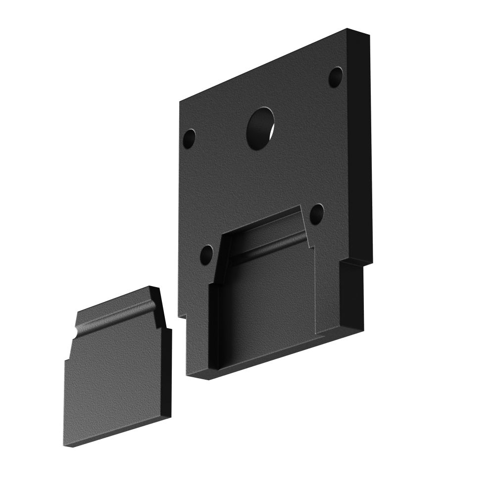 Торцевая заглушка для шинопровода ClipLine, черная, 1шт. Maytoni Exility TRA034EC-SCCL-42B