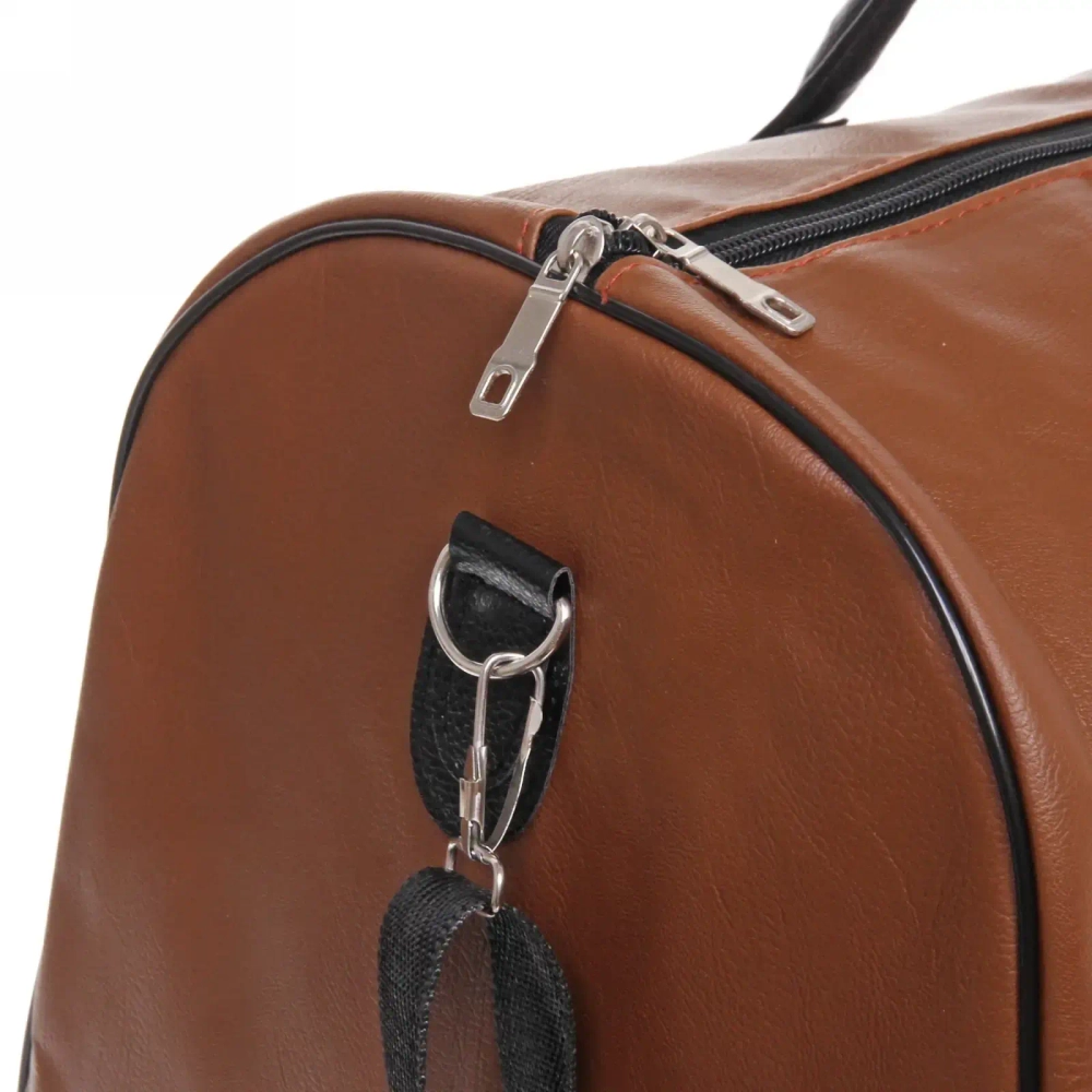 Сумка дорожная - деловая ЭКО кожа «BAST FRANKO», цвет коричневый, 47*28*19