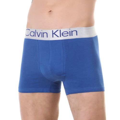 Мужские трусы боксеры набор 3в1 (серые, синие, белые) Calvin Klein
