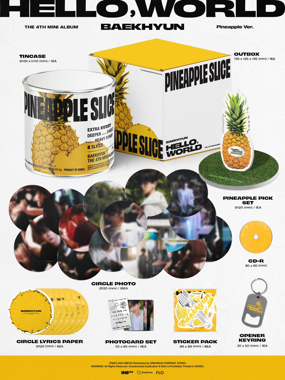 Альбом BAEKHYUN - Hello World (Pineapple Ver.)