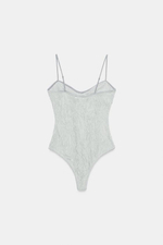 БОДИ ИЗ КОНТРАСТНОГО КРУЖЕВА - ZARA
