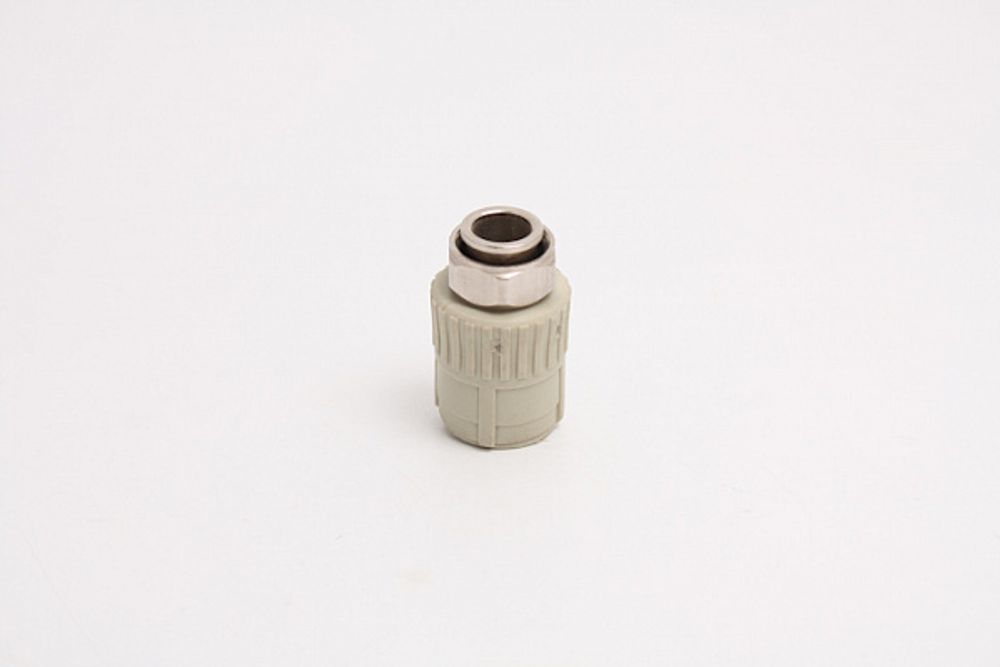 Муфта н/г 20-1/2 мет.встав.  ПП Lammin (серый), 19629