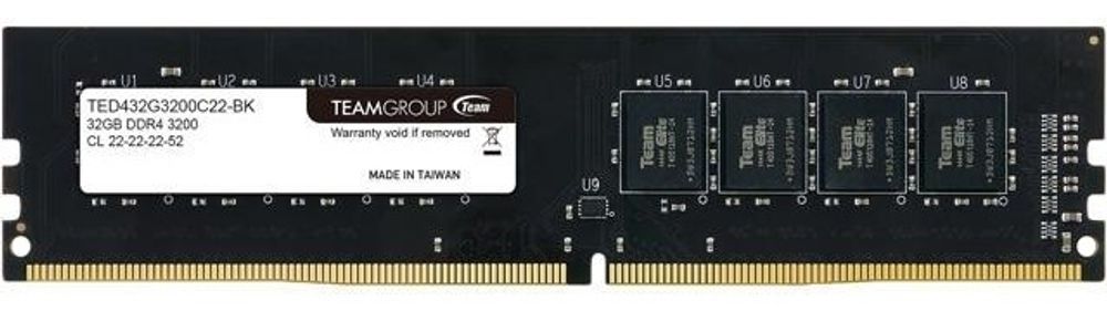 Оперативная память Team Group TED432G3200C2201/BK 32Gb BOX