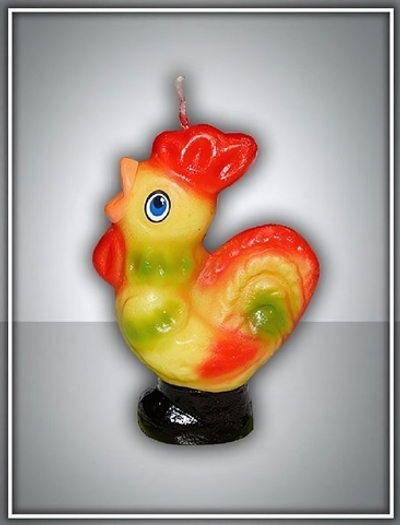 Свеча "Петушок в сапожках" малый 8108