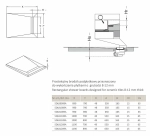 Душевой трап Radaway Basic 550 с поддоном под плитку 790х990