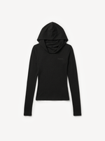 Black hooded longsleeve