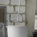 Насадка для миксера, для тяжелых растворов, 160 х 590 мм, оцинкованная, хвостовик резьба М14 Сибртех