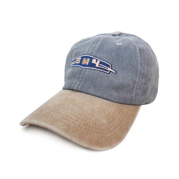 Кепка Лого серая / бежевая - фото 2