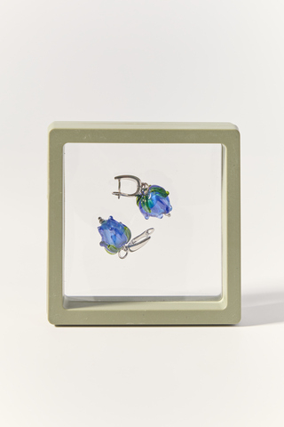 Серьги Колокольчики, стекло