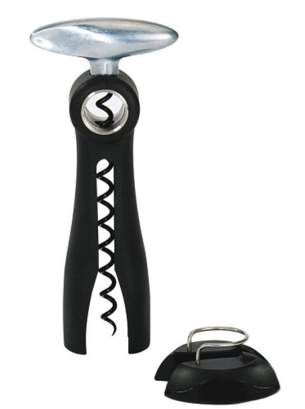 Штопор с обрезателем фольги Peugeot Salma черный