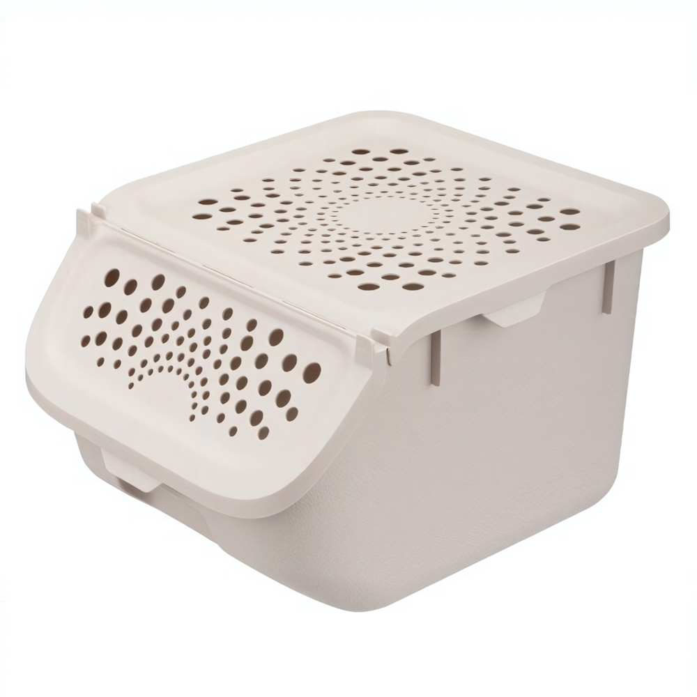 Контейнер для овощей 7,8л, 275х240х175 мм (светло-бежевый)