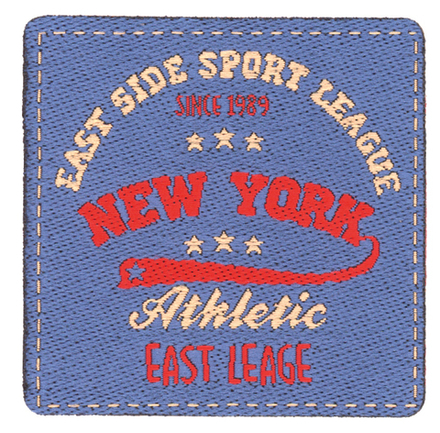 Термоаппликация "Нью-Йорк Атлетик", 1 шт, 5,3 х 5,3 см