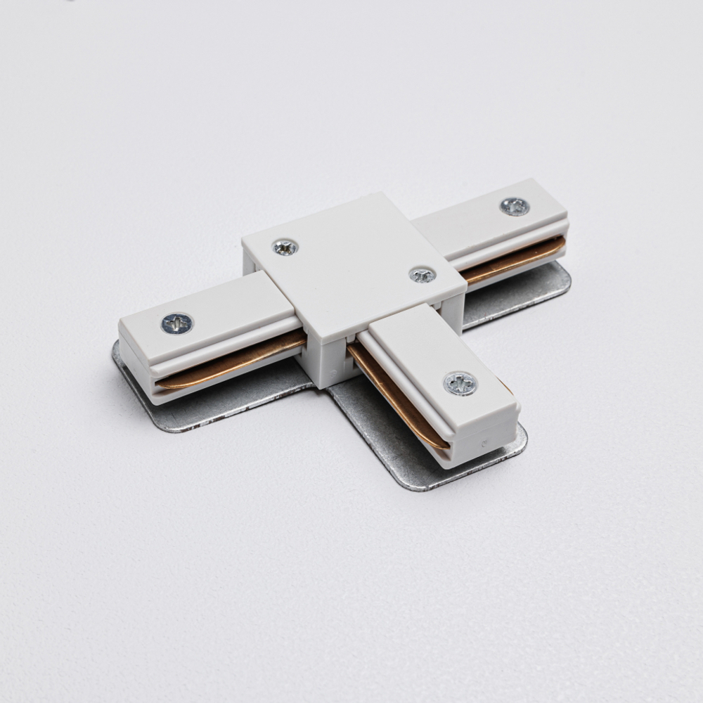 Т-коннектор для однофазного трекового шинопровода MKA-003-1 Белый