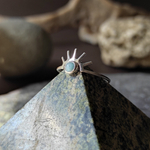 Кольцо СОЛНЦЕ, серебро/ларимар