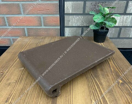 Canada Gres Natura 017 Brown 244х330х18 - Клинкерная флорентийская ступень