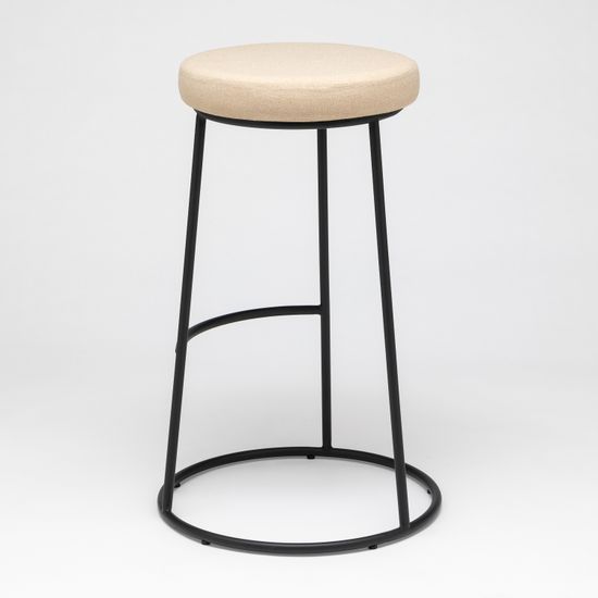 Барный стул Austin бежевый с черными ножками