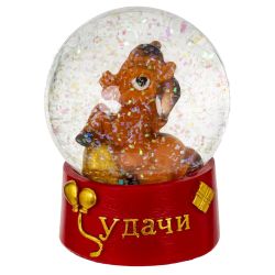 GAEM Фигурка декор в стекл шаре "Лошадка", L7 W7 H8 см, 2в.