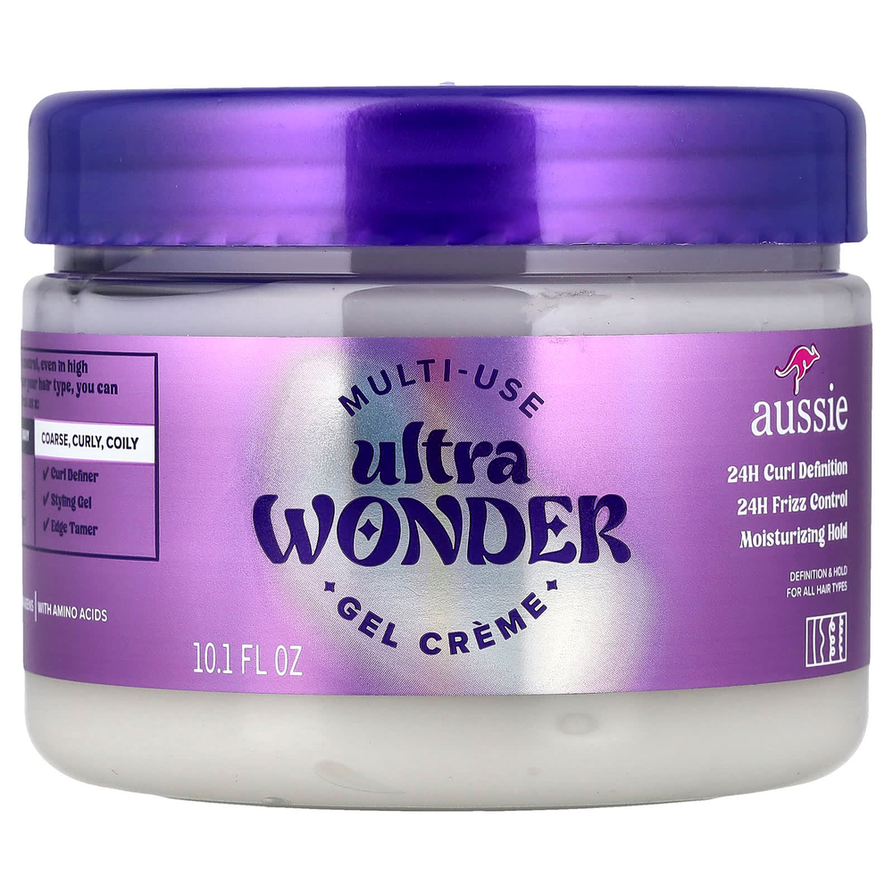 Aussie, универсальный крем-гель Ultra Wonder, для всех типов волос, 300 мл (10,1 жидк. унции)
