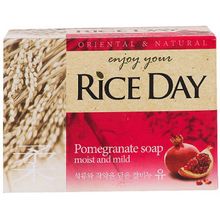 Мыло туалетное Lion с экстрактом граната и пиона Rice Day Soap 100 г