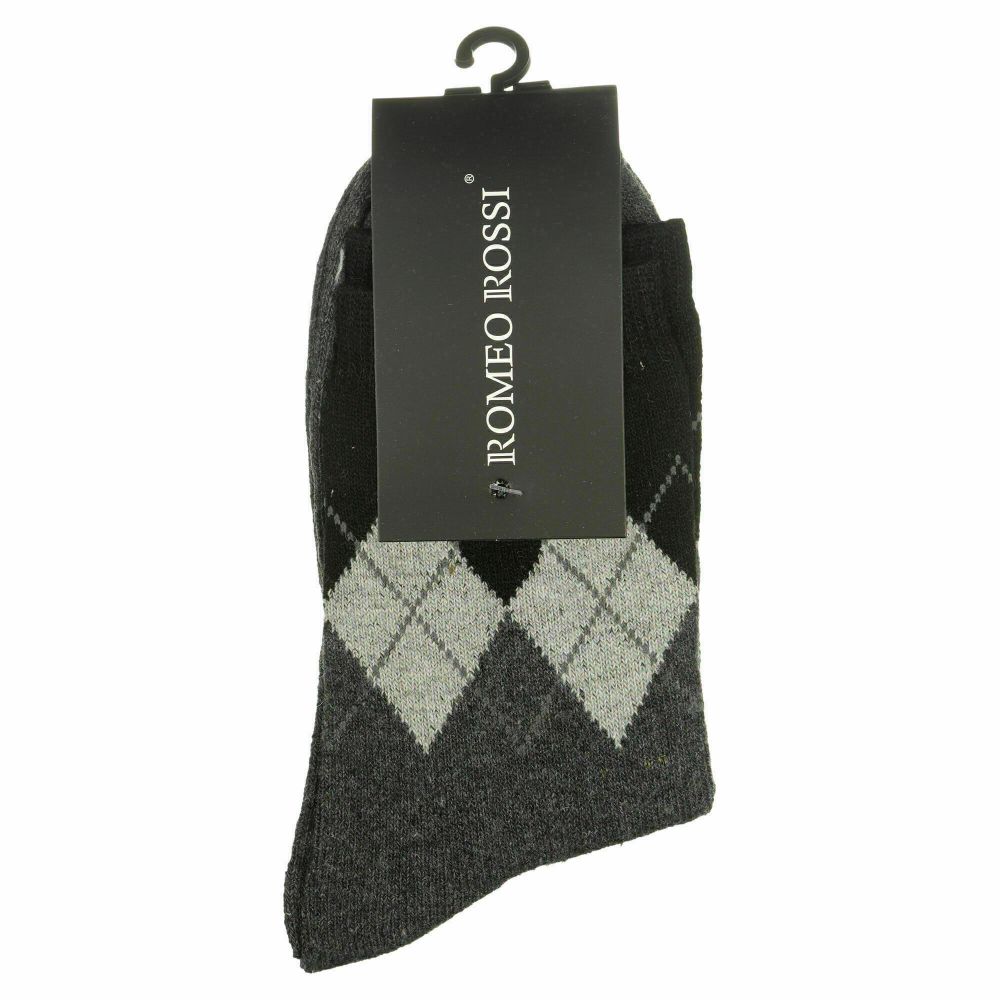 Мужские носки темно-серые ROMEO ROSSI с шерстью 8045-4