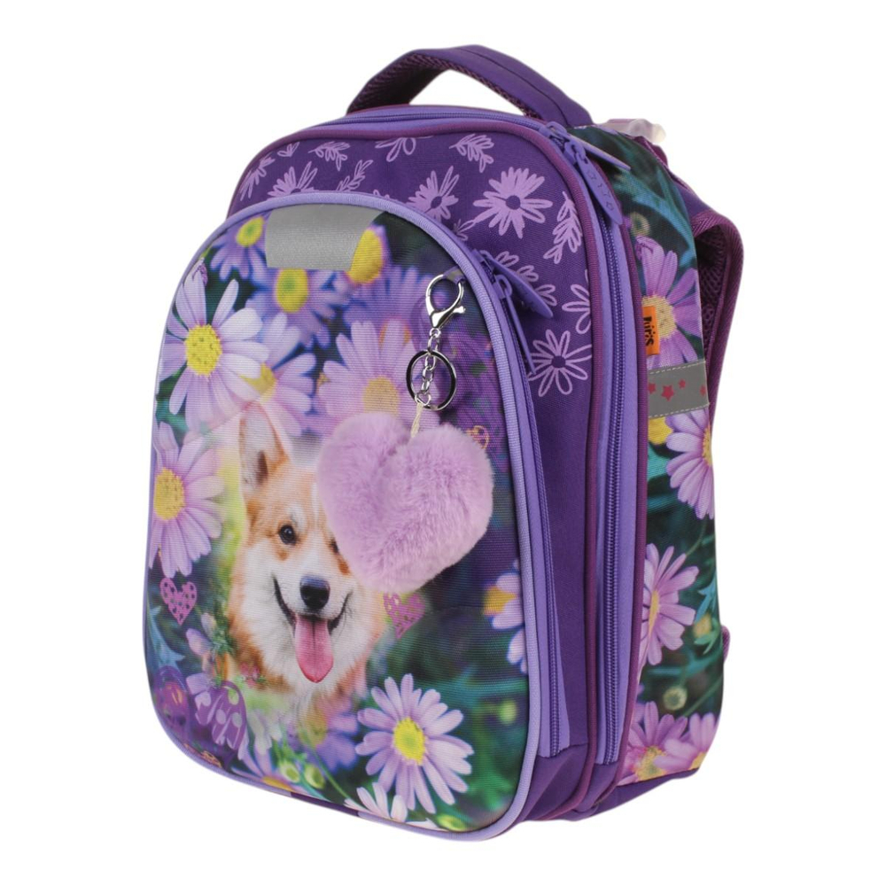 Ранец Колибри 5 с ортопед. спинкой "Корги" 36*28*17 см. 2 отд. (Luris)