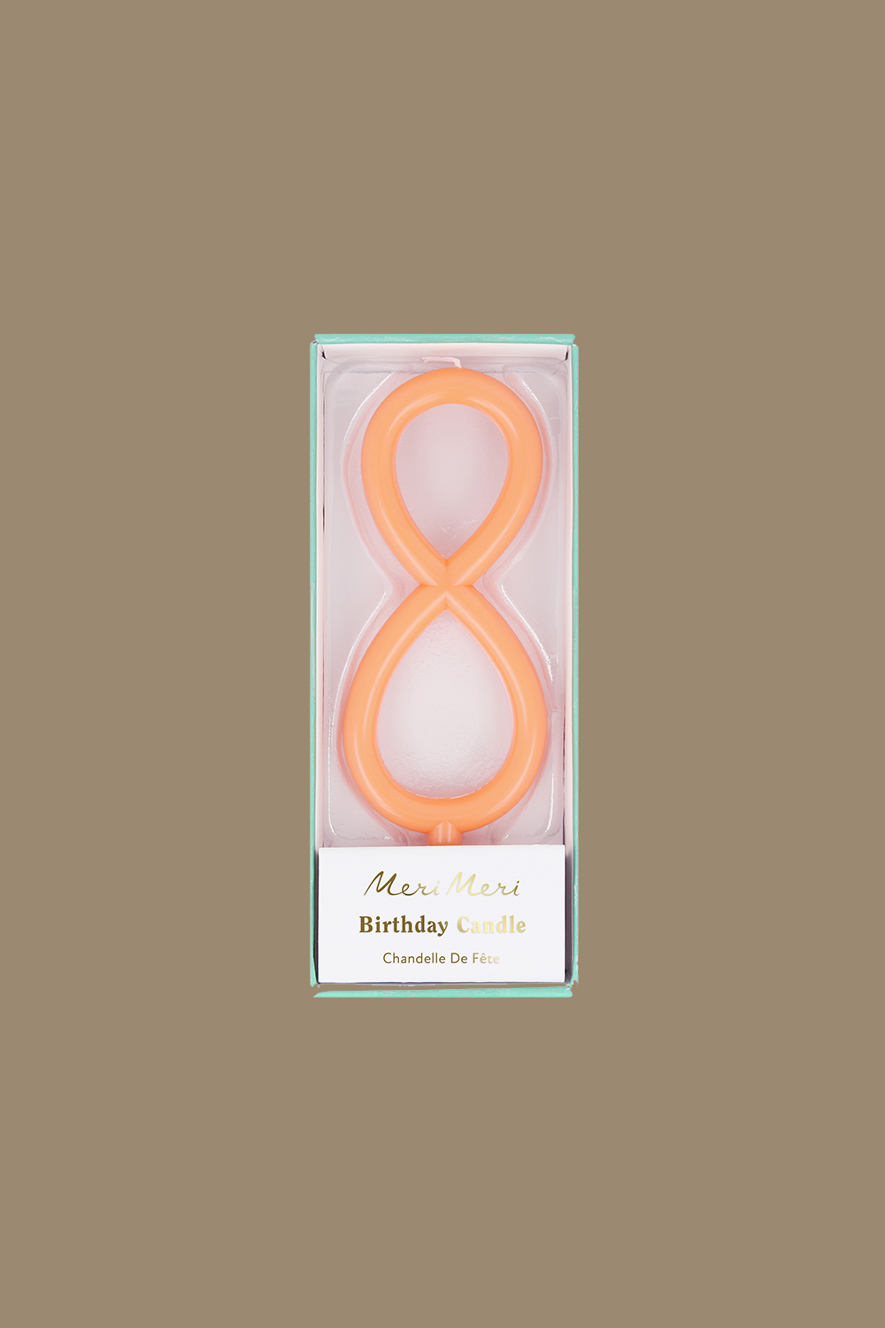 Свеча-цифра тонкая, в ассортименте