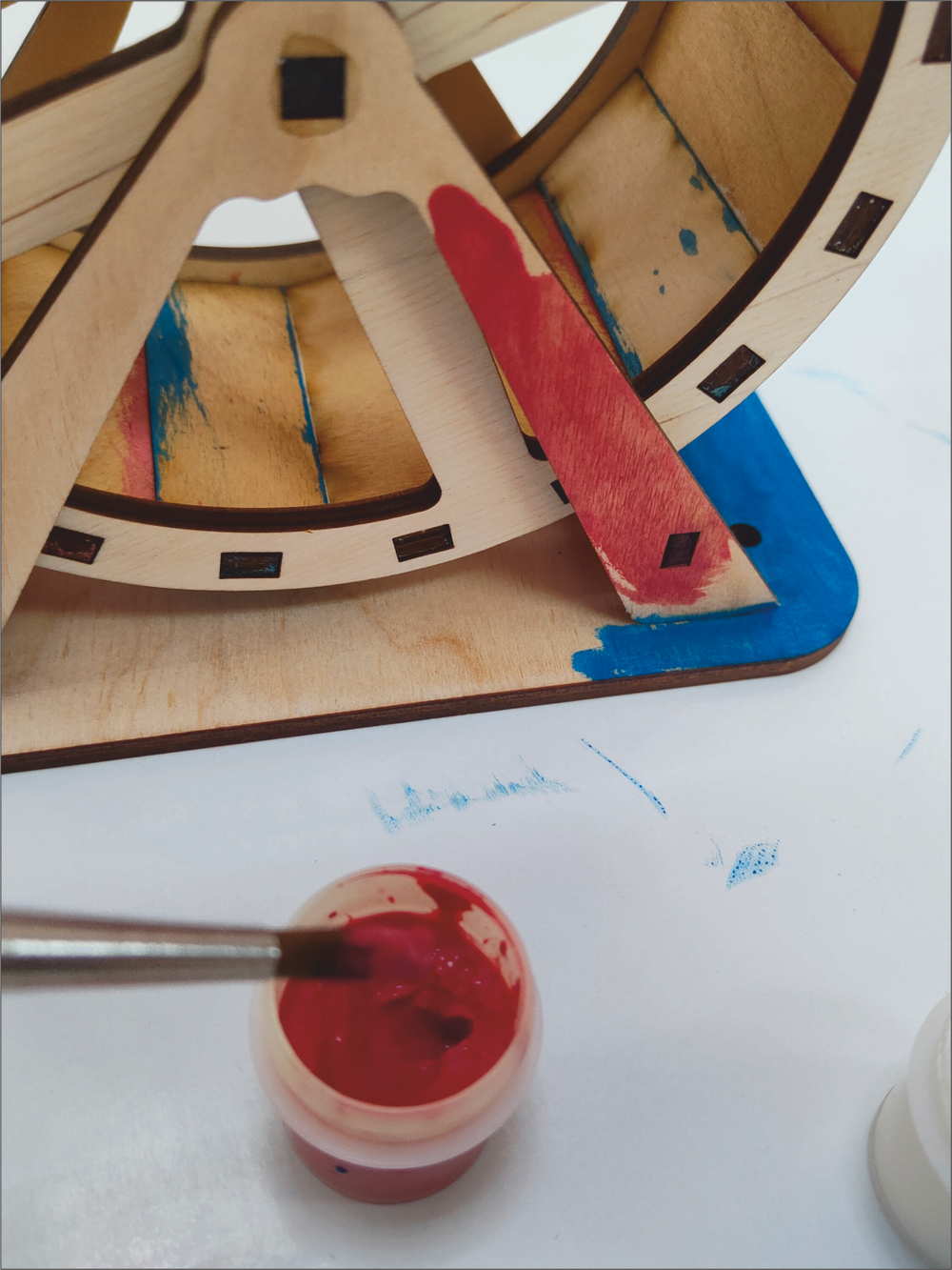 Беговое колесо раскраска для хомяка 15см