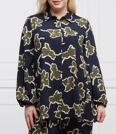 рубашка felce plus size Persona by Marina Rinaldi - темно-синий(1191242)