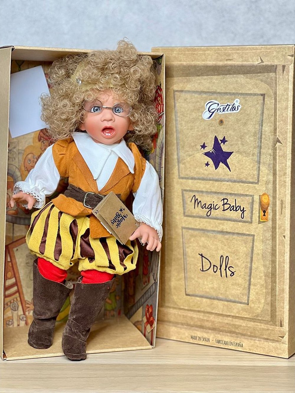 Кукла LAMAGIK мягконабивная  38см Gestitos (12016C1)