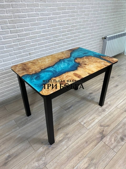 Стол стеклянный раздвижной "Река"