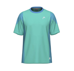 Футболка для мальчика теннисная Head Boys Slice - tourquoise/blue
