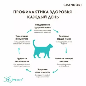 Уценка! Повр.упак./ Сухой корм Grandorf CAT Rabbit&Turkey STERILISED для стерилизованных кошек, кролик с индейкой