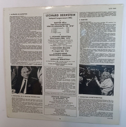 Винтажная виниловая пластинка LP Bartok Барток Bernstein Budapesten 83 Zene Divertimento (Венгрия 1983)