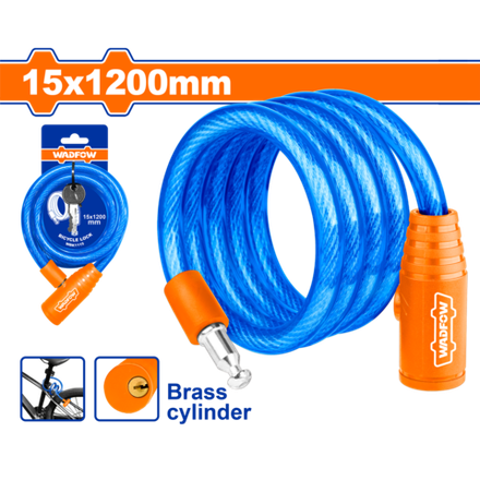 Велосипедный тросовый замок WADFOW WBK1115