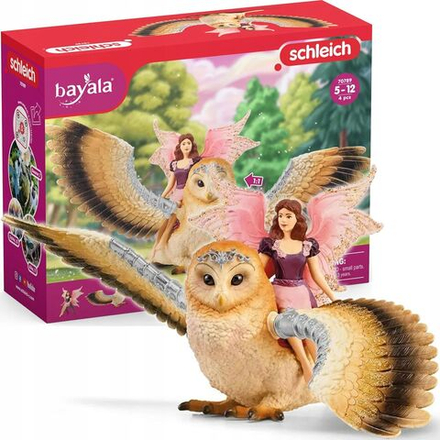 Фигурки Schleich Bayala - Игровой набор Фея Эльф, летящая на сове - Шляйх Эльфы Баялы 70789