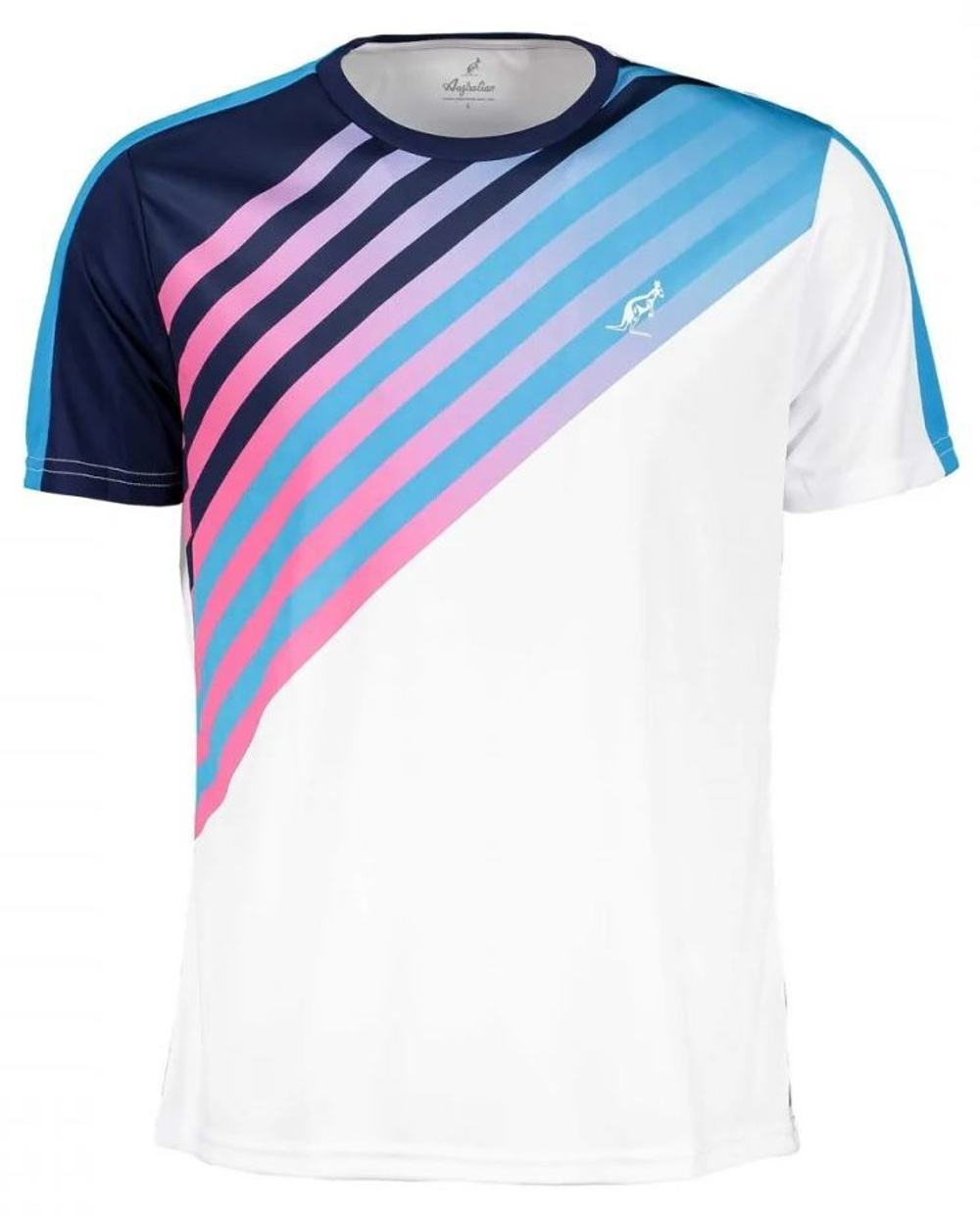 Футболка мужская теннисная Australian T-Shirt Ace Printed M - bianco