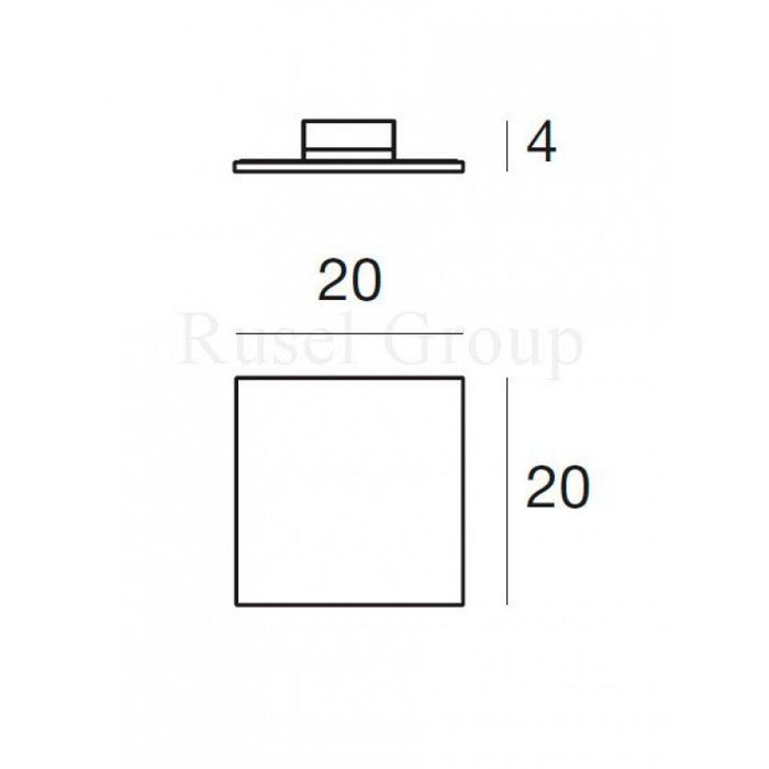 Потолочный светильник Linea Light Dublight LED 7488