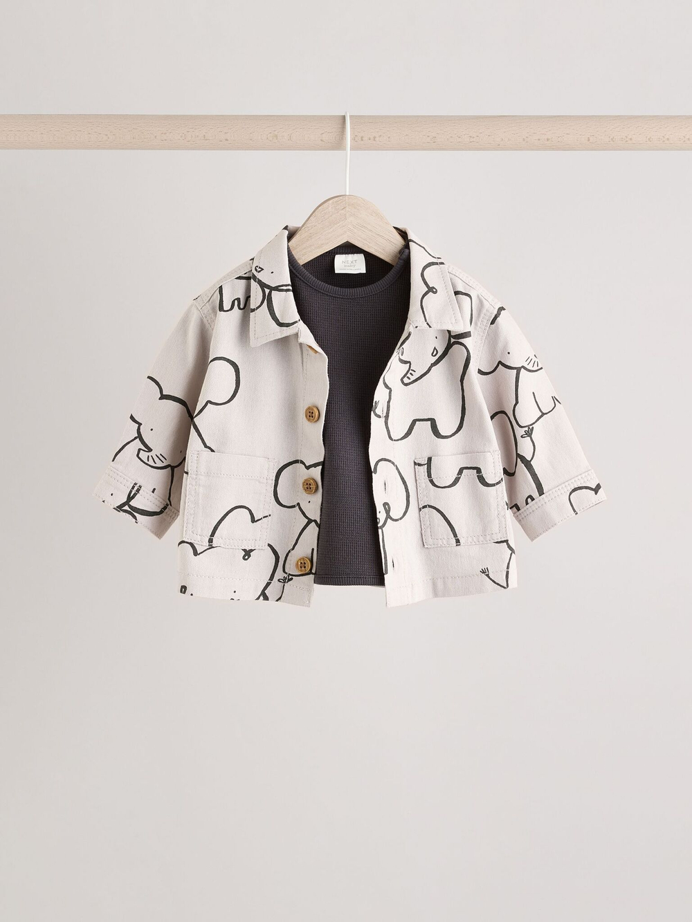 Комплект из трех предметов для малышей Next E47-906, Молочный, Темно-серый