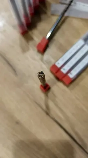 Твердосплавная фреза D6×30×100L 4F HRC55 по стали и нержавеющей стали с поктыриыем ZrCN.