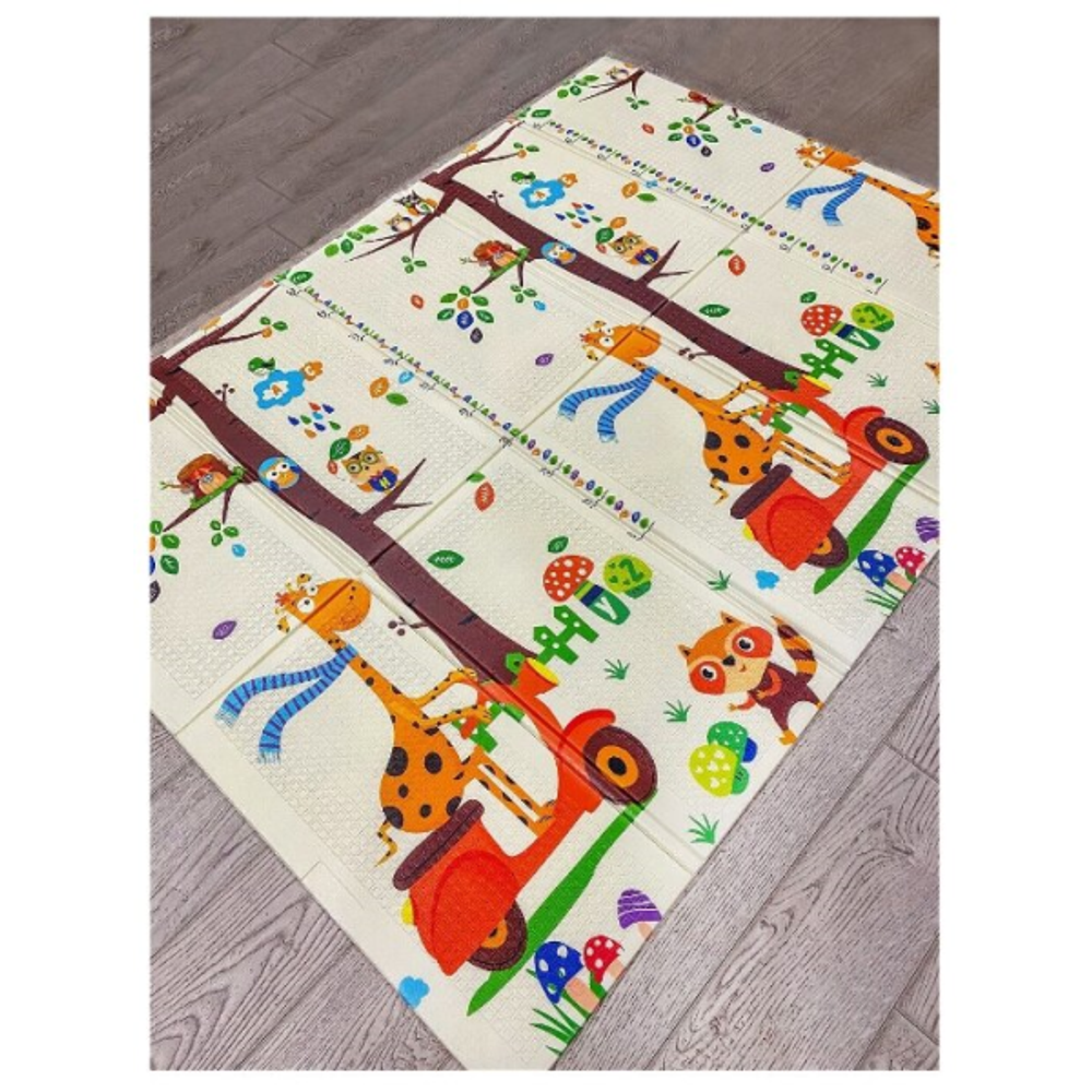 Коврик детский “Жирафик” складной двусторонний XPE 200×150см